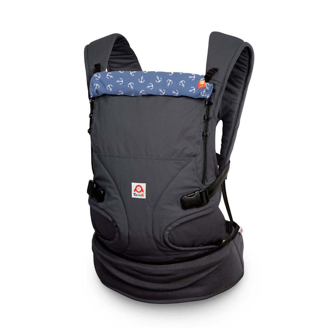 Detailaufnahme der Ruckeli Special Edition mit verstellbarem Steg und flachen Schultergurten. Anchor