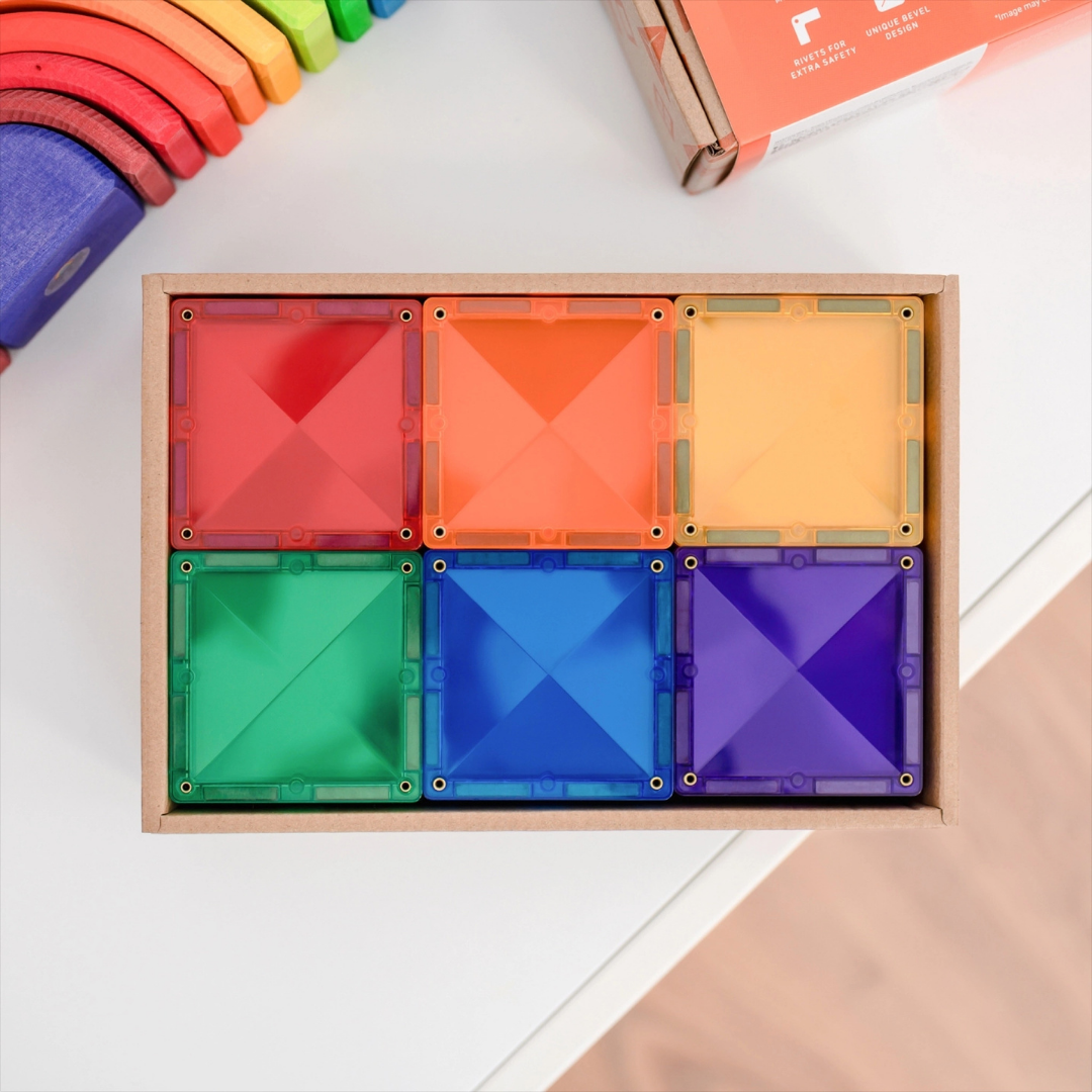 Connetix Magnetbausteine Rainbow Square Pack - 42 Teile