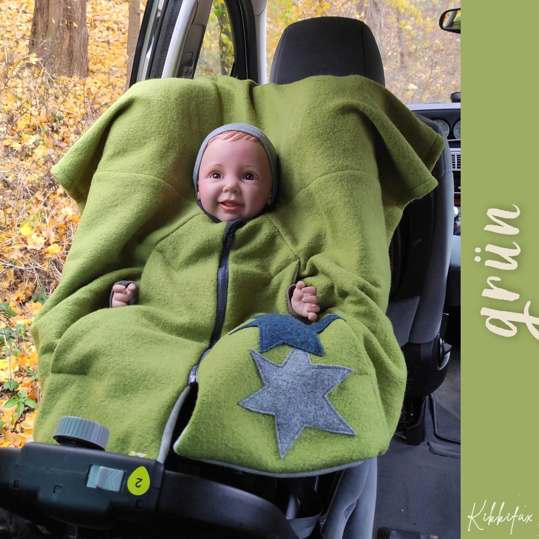 Kindersitzponcho Wollwalk