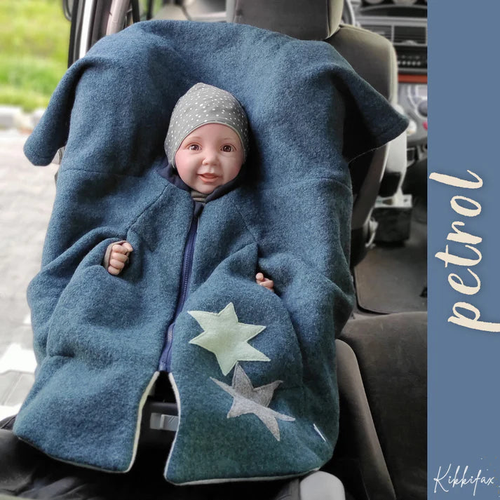 Kindersitzponcho Wollwalk