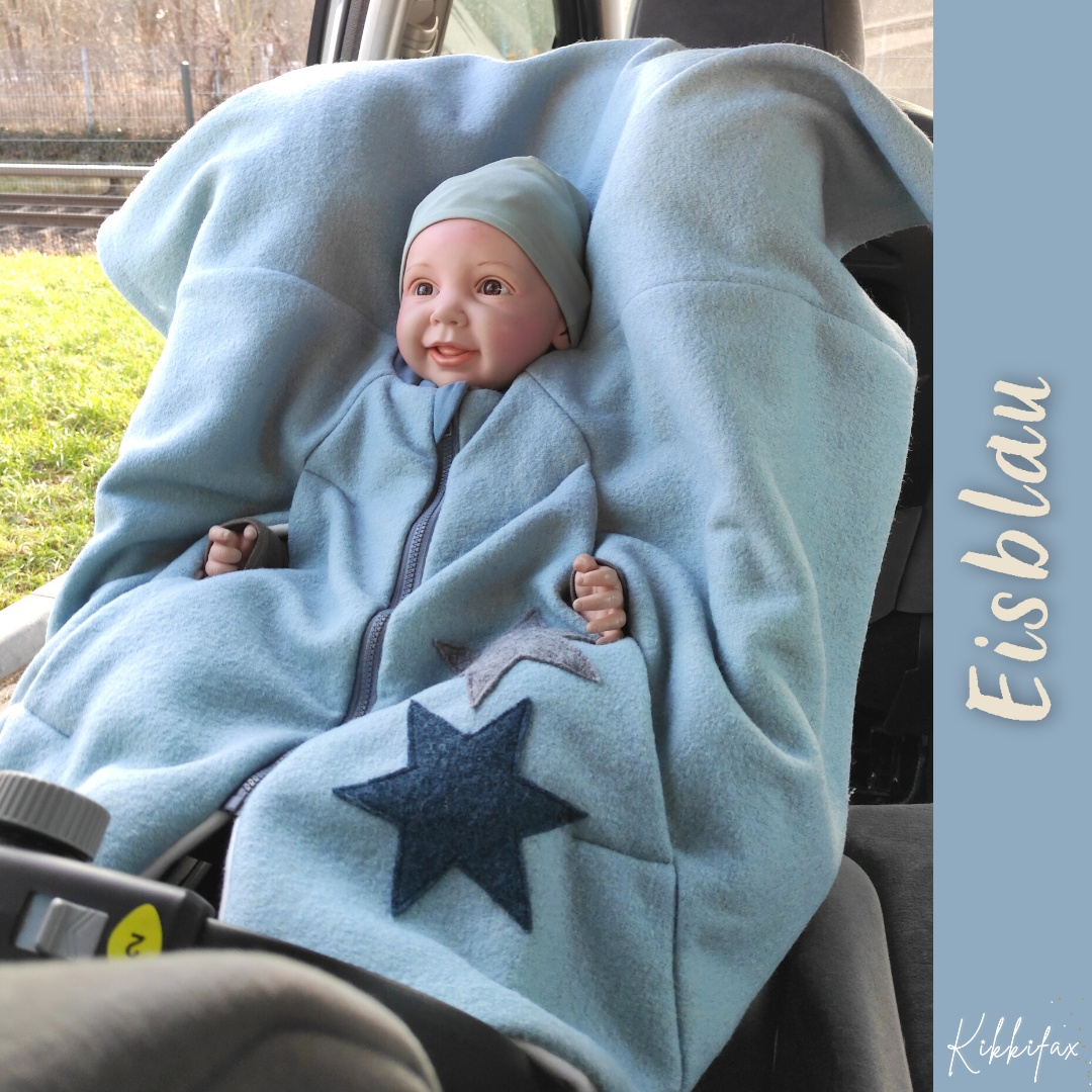 Kindersitzponcho Wollwalk