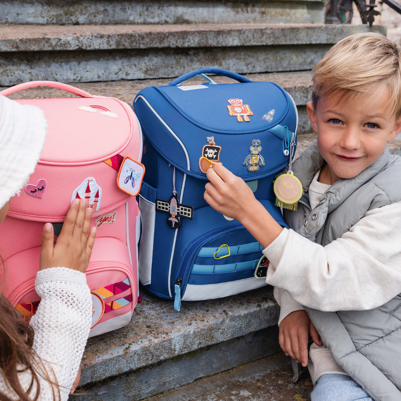 Nachhaltiger Lässig Schulranzen aus recyceltem Polyester – ergonomisch, stylisch und PETA-approved vegan