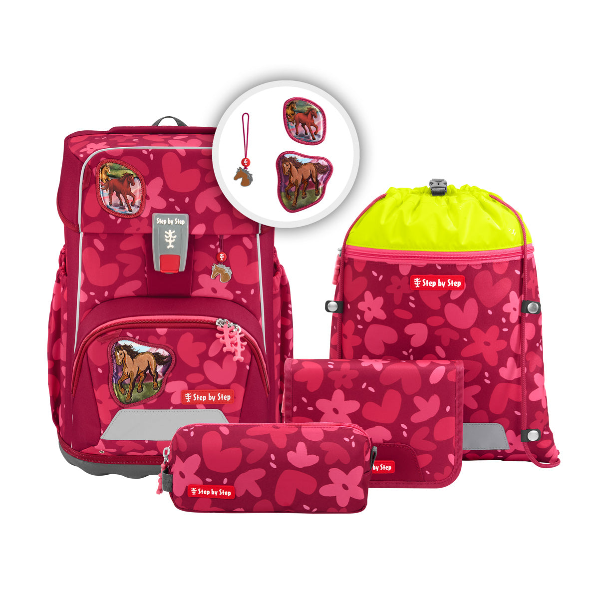 Step by Step GIANT Schulranzen – Wild Horse Nora (5-tlg. Set)