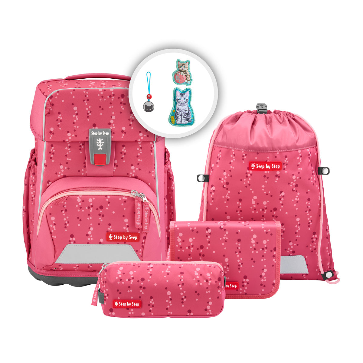 Step by Step BASIS Pink Bubbles Schulranzen