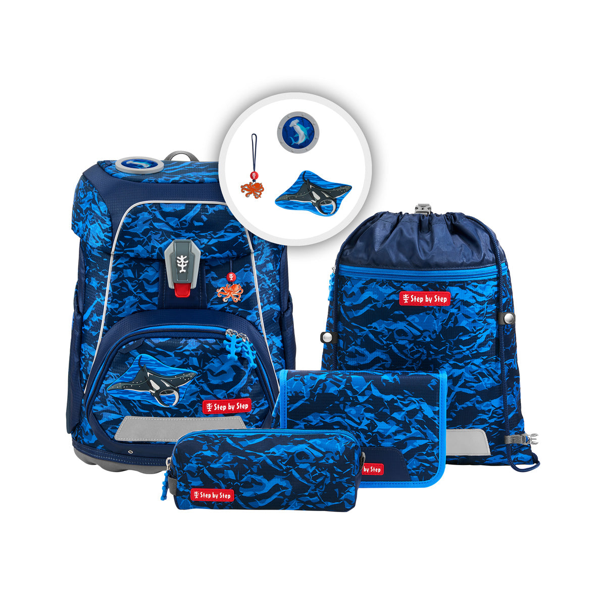 Step by Step FIT Schulranzen – Manta Rio (5-tlg. Set)