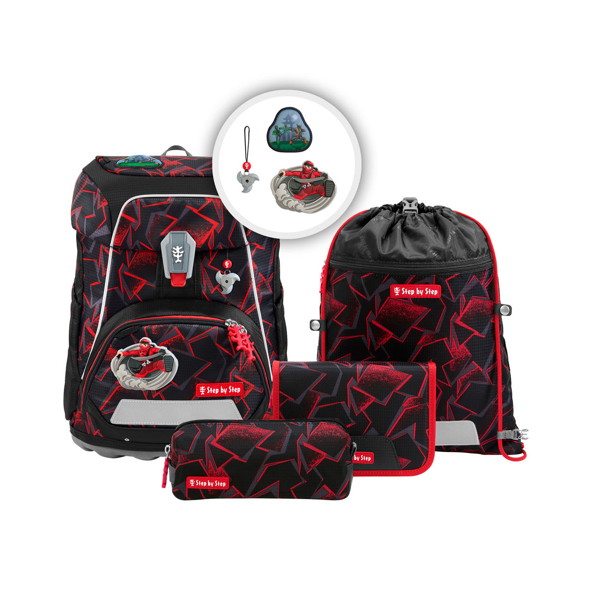 Step by Step FIT Schulranzen – Ninja Yuma (5-tlg. Set)