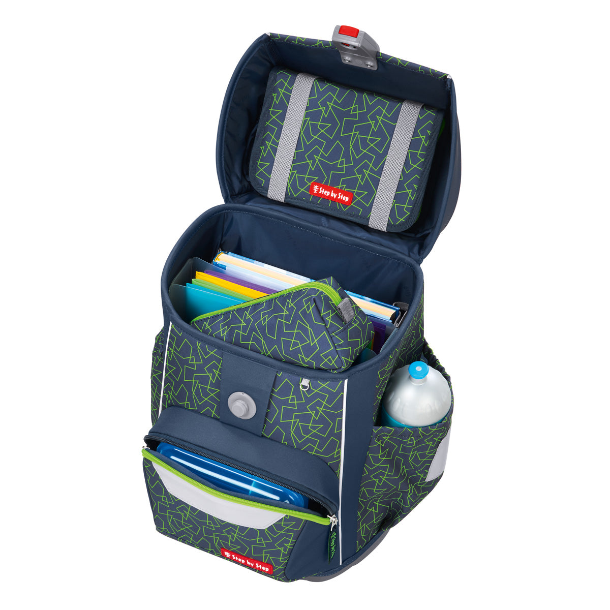 Step by Step BASIS Green Geometric Schulranzen