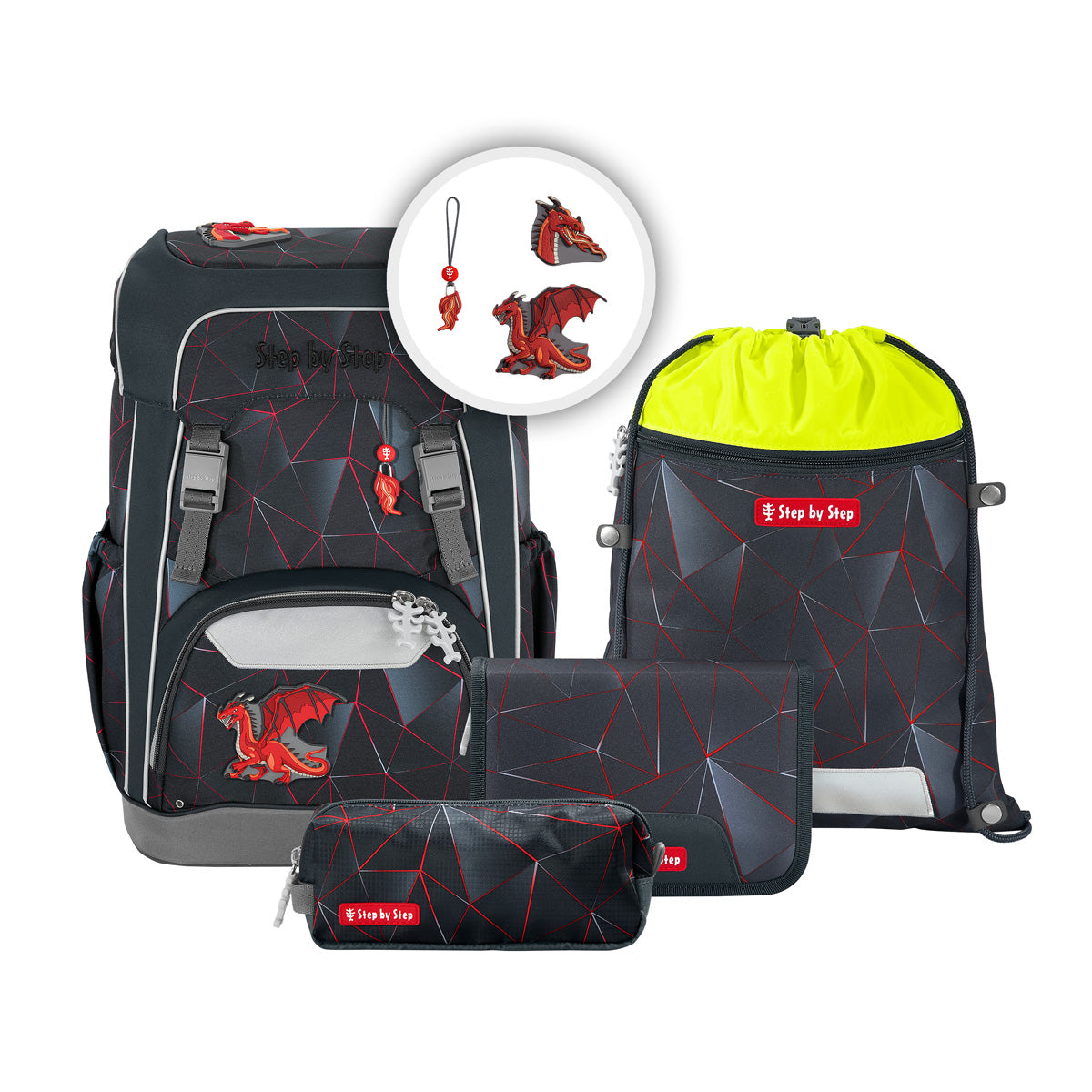Step by Step GIANT Schulranzen – Dragon Drako (5-tlg. Set)