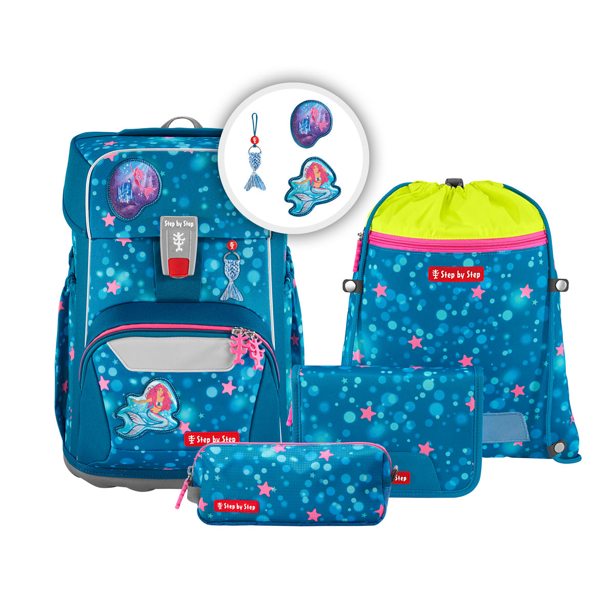 Step by Step GIANT Schulranzen – Mermaid Lola (5-tlg. Set)