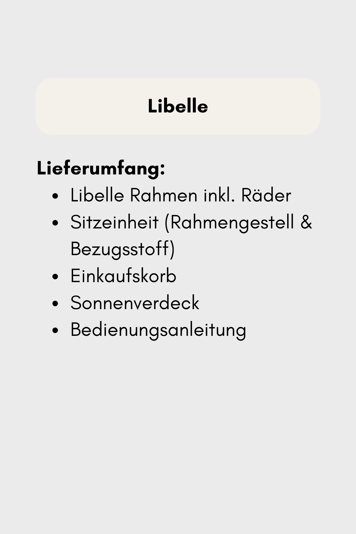 Cybex Libelle