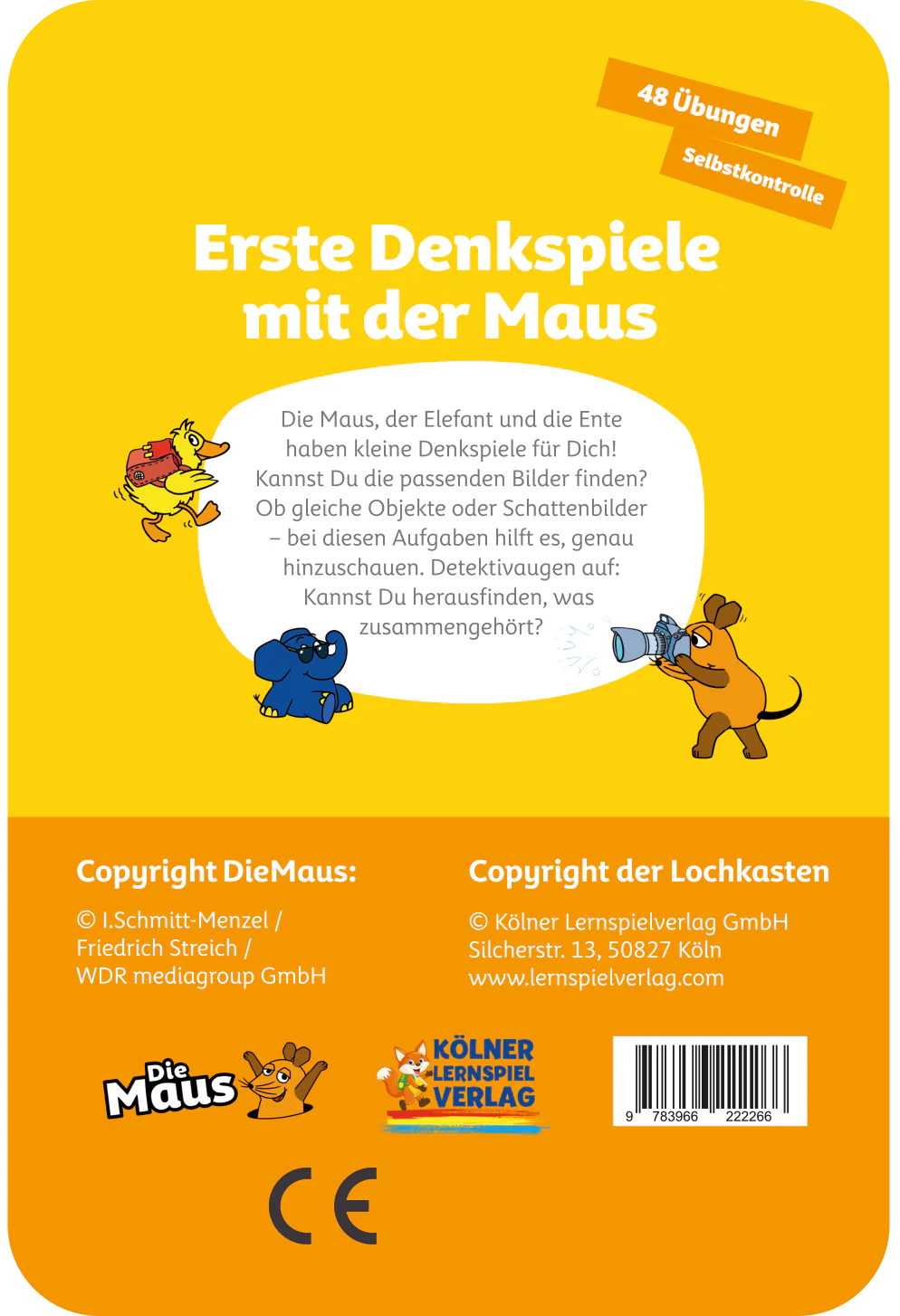 Erste Denkspiele mit der Maus – Kartensatz zum Lochkasten (3-4 Jahre)