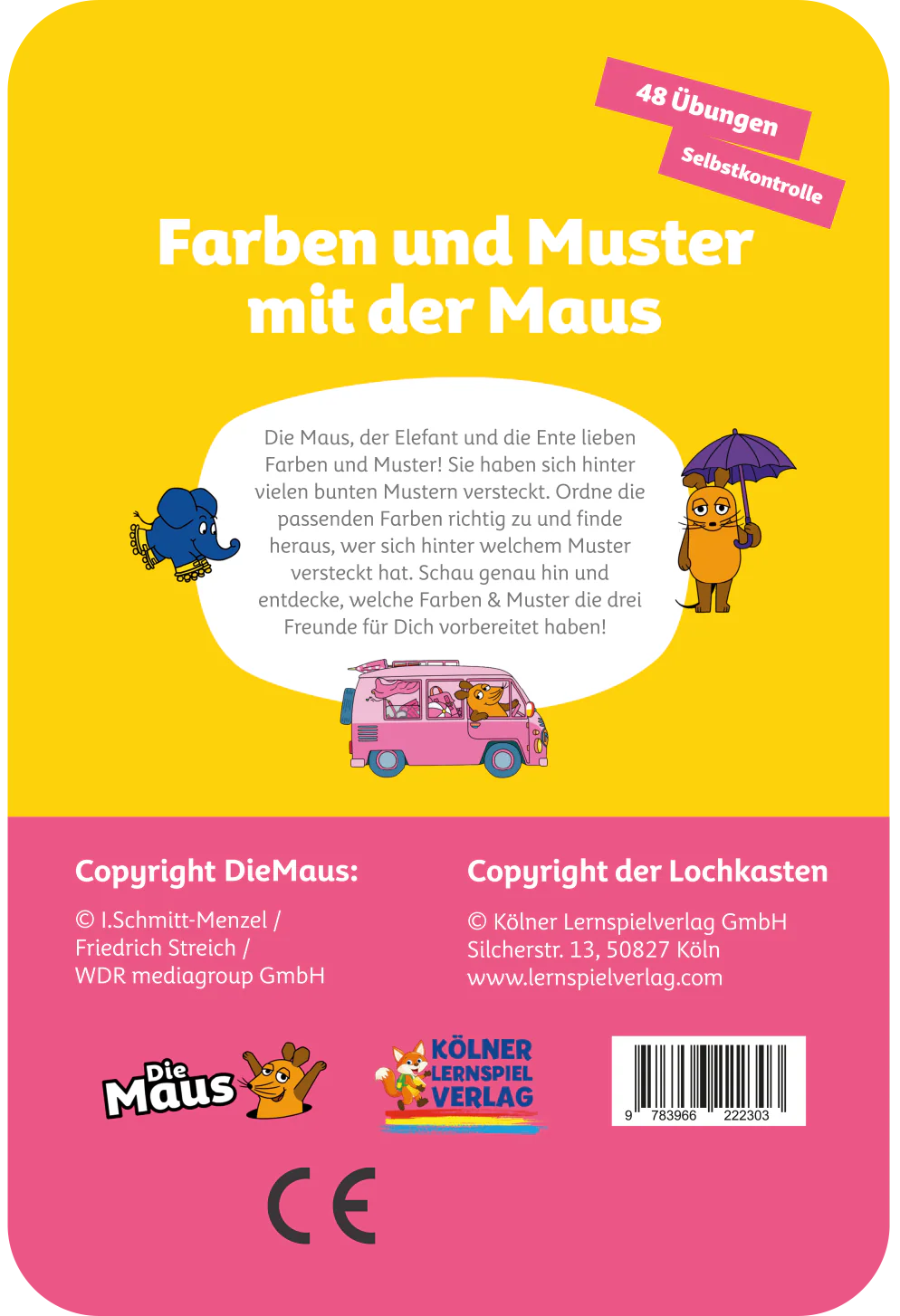 Farben & Muster mit der Maus – Kartensatz zum Lochkasten (4–5 Jahre)