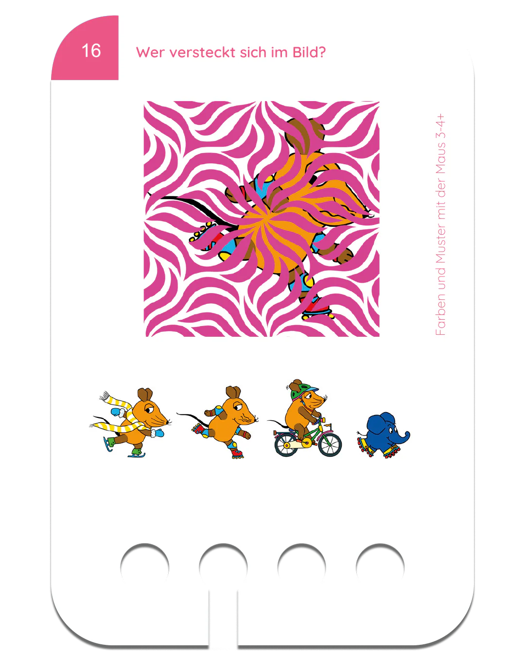 Farben & Muster mit der Maus – Kartensatz zum Lochkasten (4–5 Jahre)