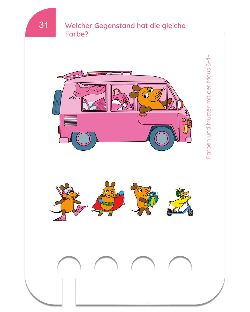 Farben & Muster mit der Maus – Kartensatz zum Lochkasten (4–5 Jahre)