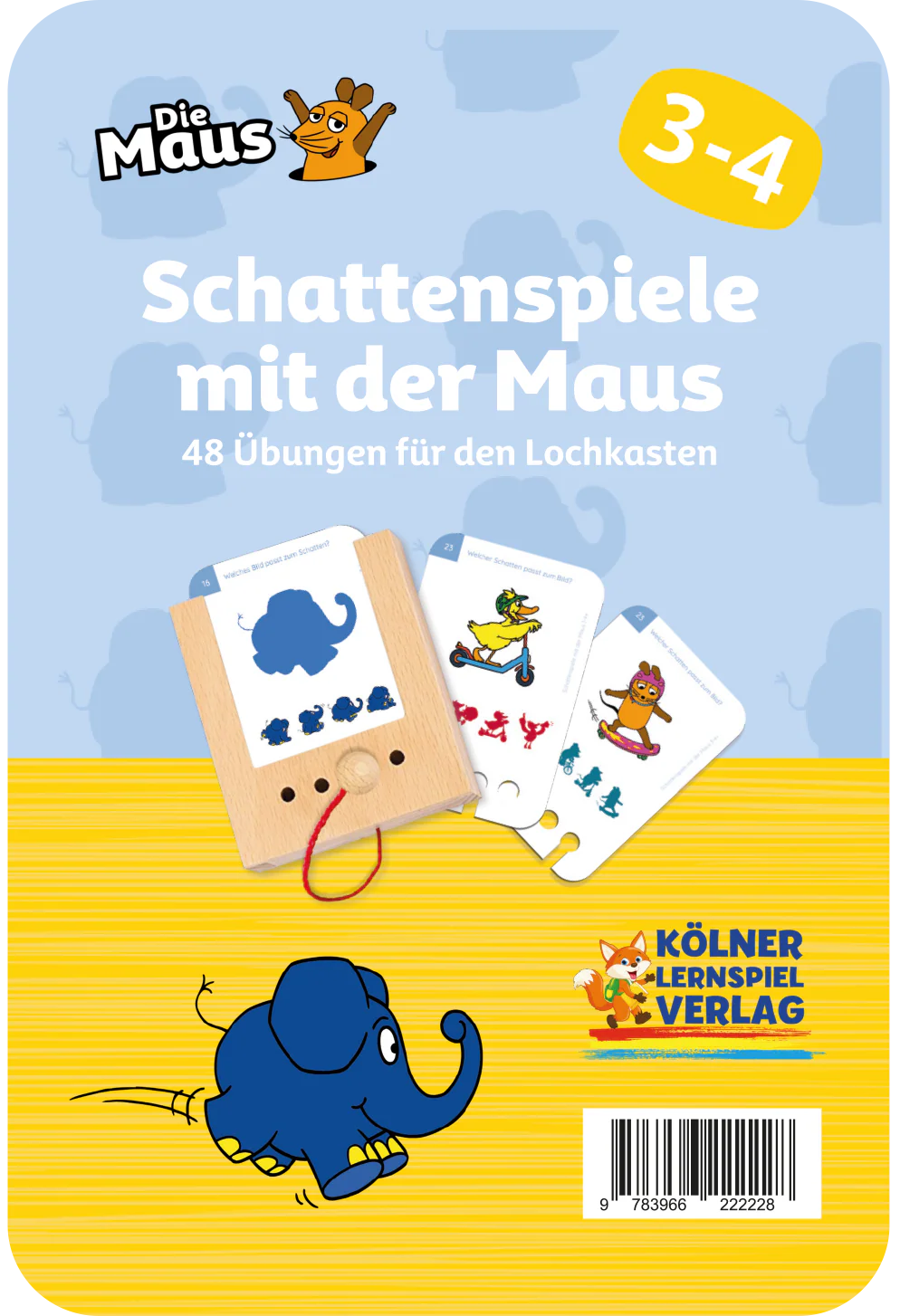 Schattenspiele mit der Maus – Kartensatz zum Lochkasten (3–4 Jahre)