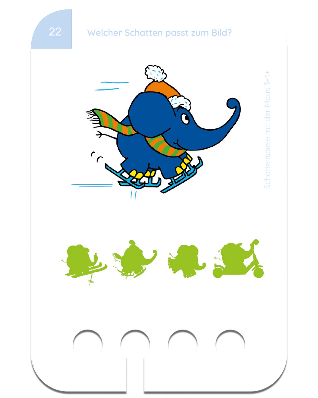 Schattenspiele mit der Maus – Kartensatz zum Lochkasten (3–4 Jahre)