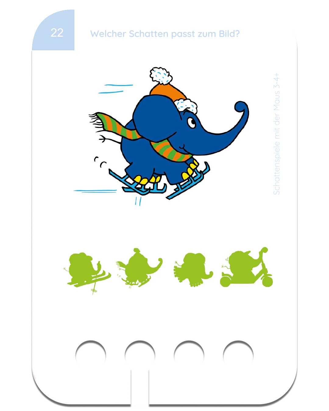 Schattenspiele mit der Maus – Kartensatz zum Lochkasten (3–4 Jahre)