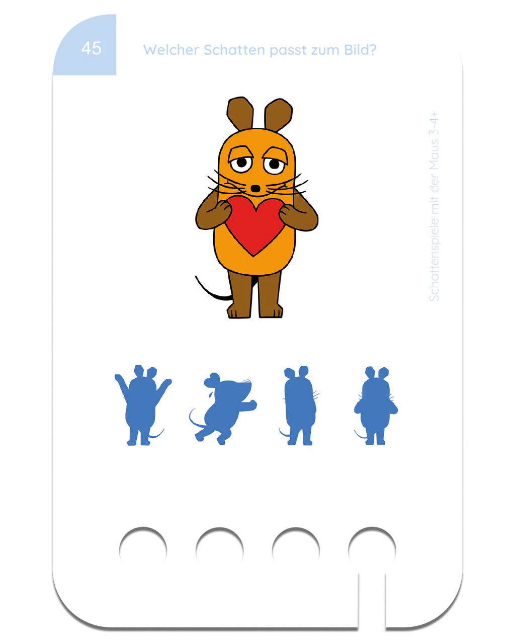 Schattenspiele mit der Maus – Kartensatz zum Lochkasten (3–4 Jahre)