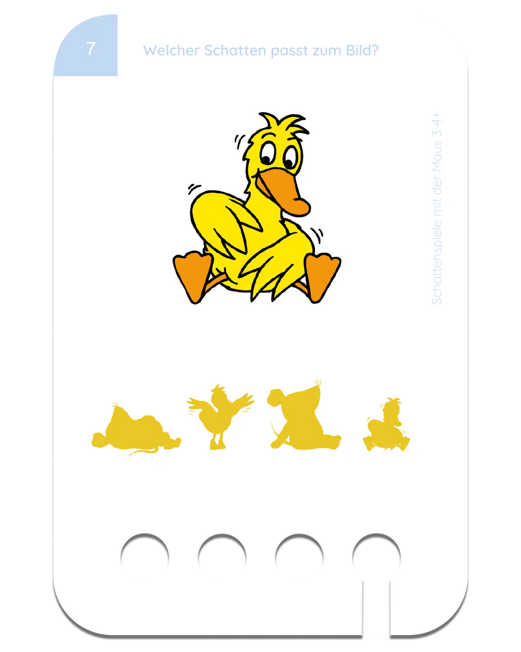 Schattenspiele mit der Maus – Kartensatz zum Lochkasten (3–4 Jahre)