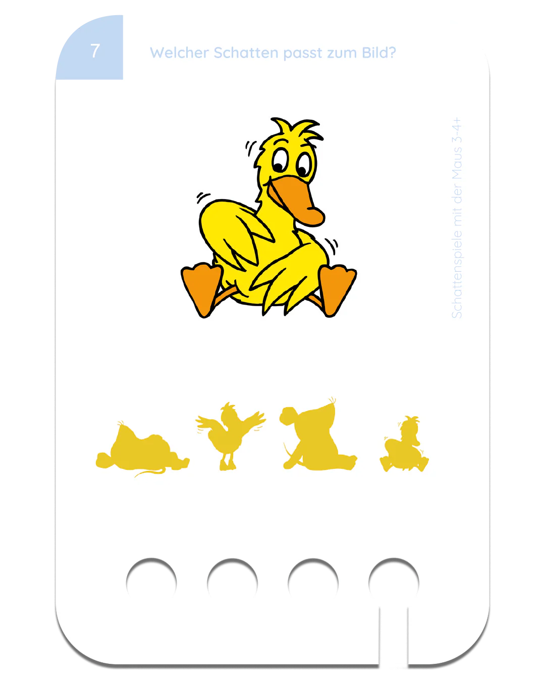 Schattenspiele mit der Maus – Kartensatz zum Lochkasten (3–4 Jahre)