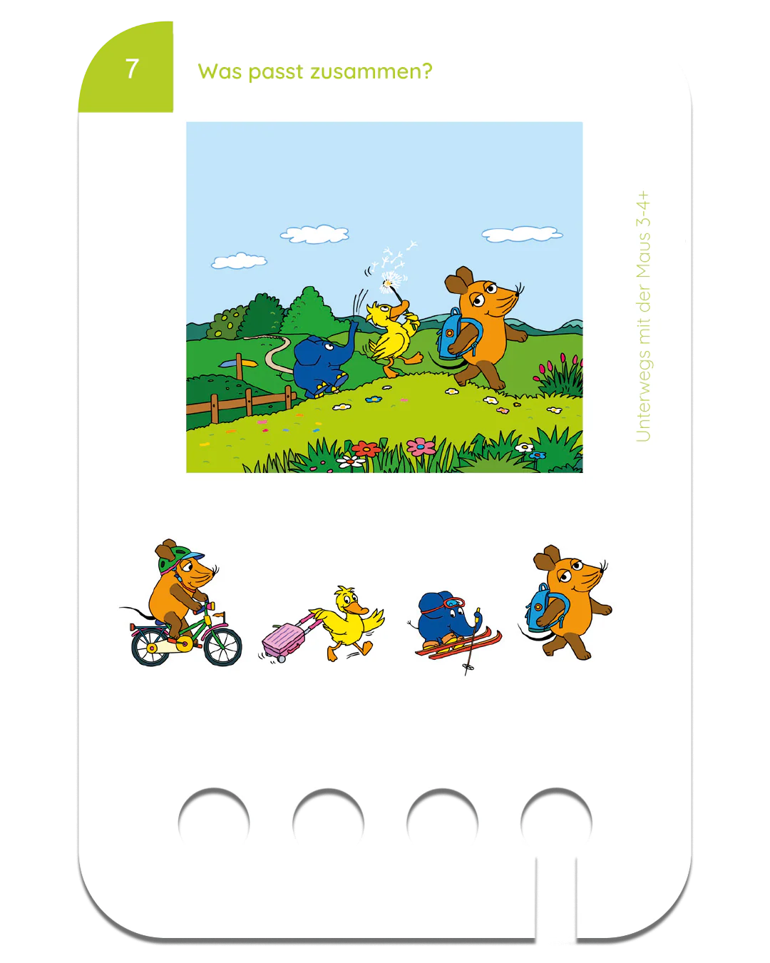Unterwegs mit der Maus – Kartensatz zum Lochkasten (3-4 Jahre)