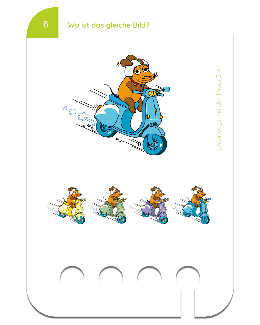 Unterwegs mit der Maus – Kartensatz zum Lochkasten (3-4 Jahre)