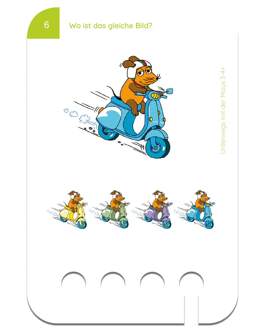 Unterwegs mit der Maus – Kartensatz zum Lochkasten (3-4 Jahre)