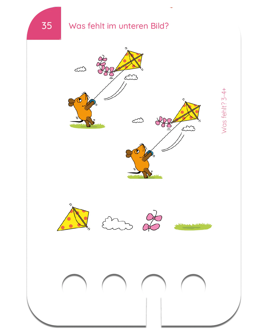 Was fehlt mit der Maus – Kartensatz zum Lochkasten (3-4 Jahre)