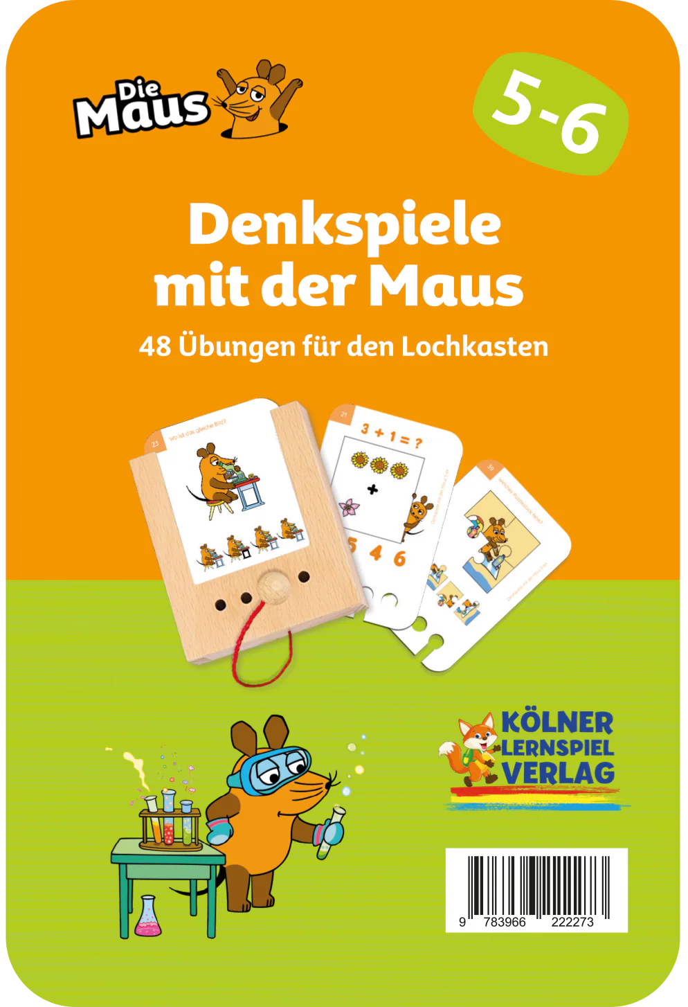Denkspiele mit der Maus – Kartensatz zum Lochkasten (5-6 Jahre)