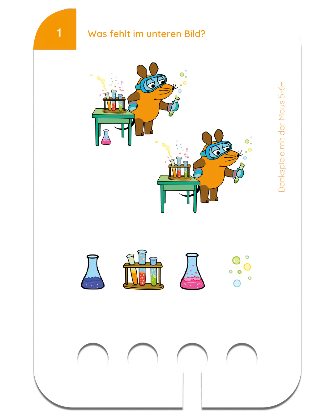 Denkspiele mit der Maus – Kartensatz zum Lochkasten (5-6 Jahre)