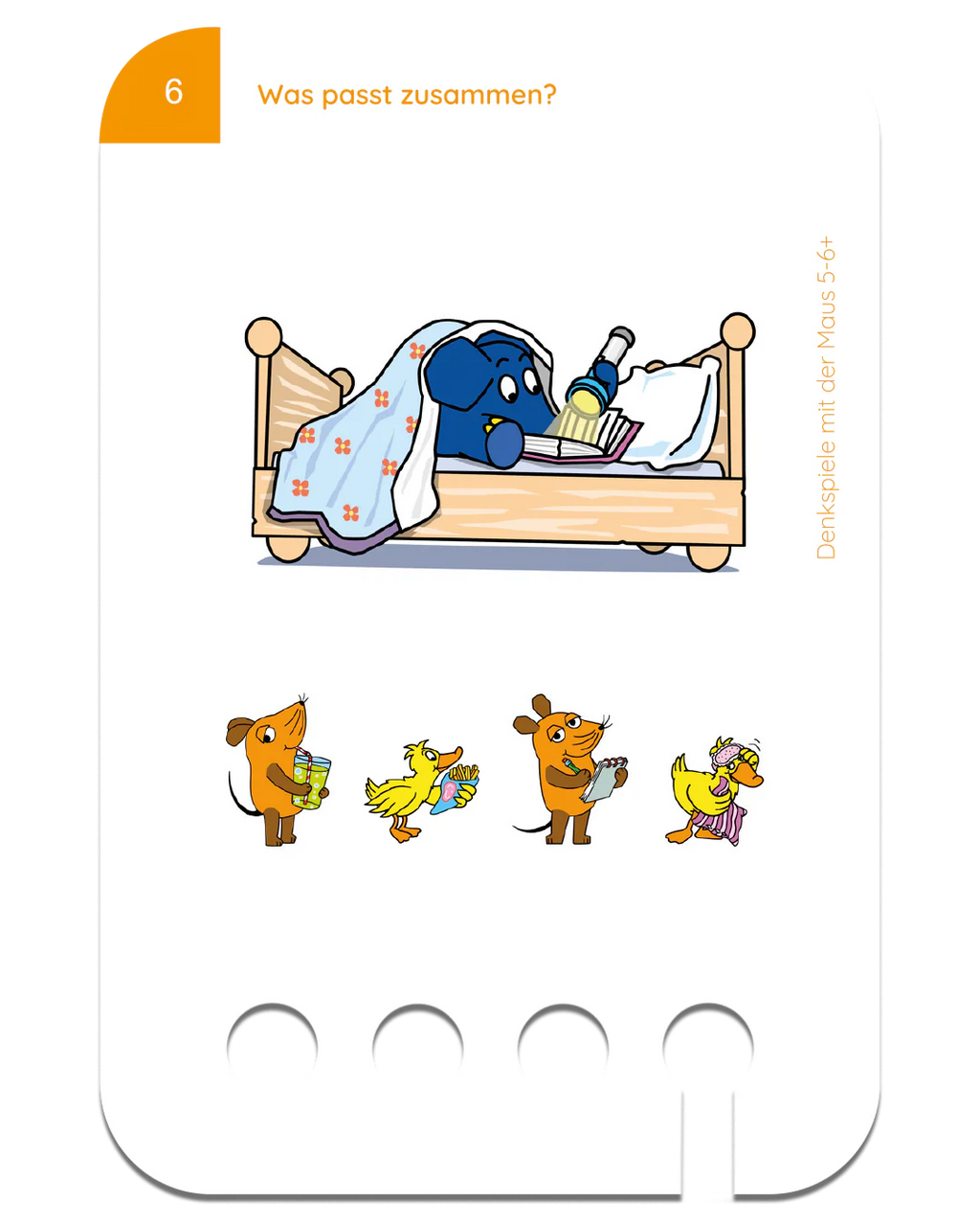 Denkspiele mit der Maus – Kartensatz zum Lochkasten (5-6 Jahre)