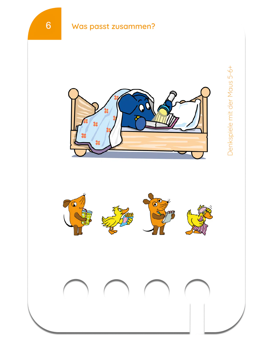Denkspiele mit der Maus – Kartensatz zum Lochkasten (5-6 Jahre)