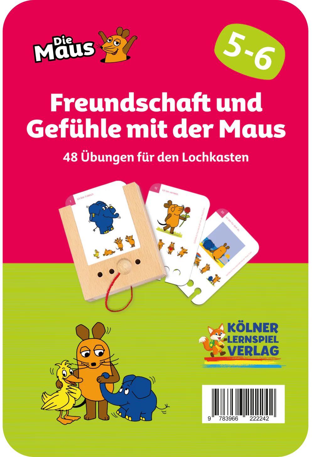 Freundschaft & Gefühle mit der Maus – Kartensatz zum Lochkasten (5–6+)
