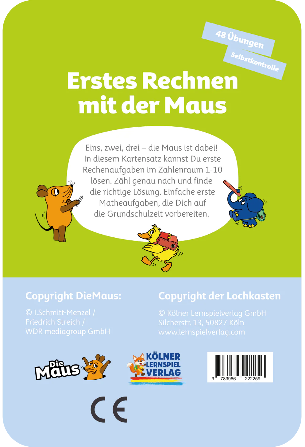 Erstes Rechnen mit der Maus – Kartensatz zum Lochkasten (5-6 Jahre)
