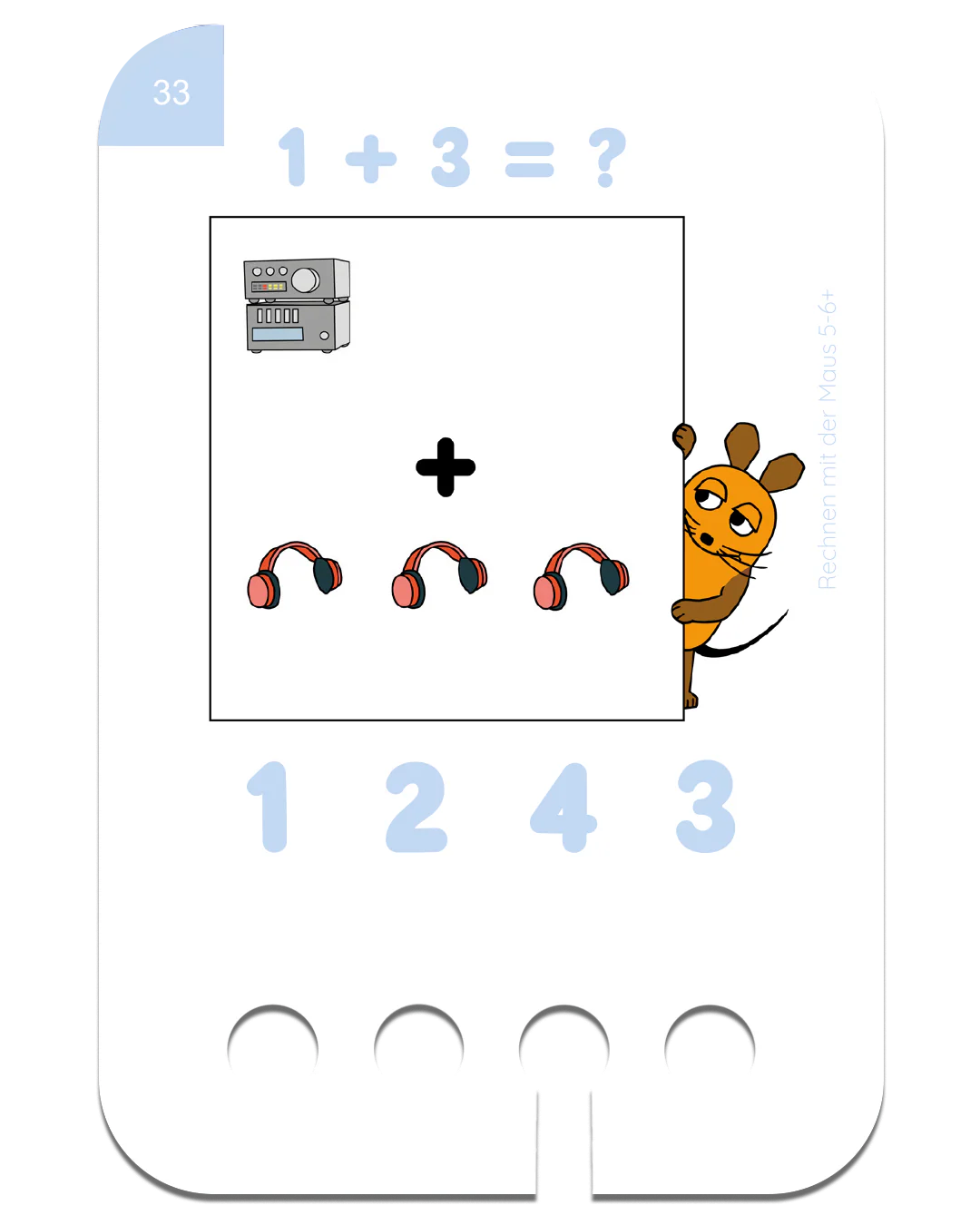 Erstes Rechnen mit der Maus – Kartensatz zum Lochkasten (5-6 Jahre)