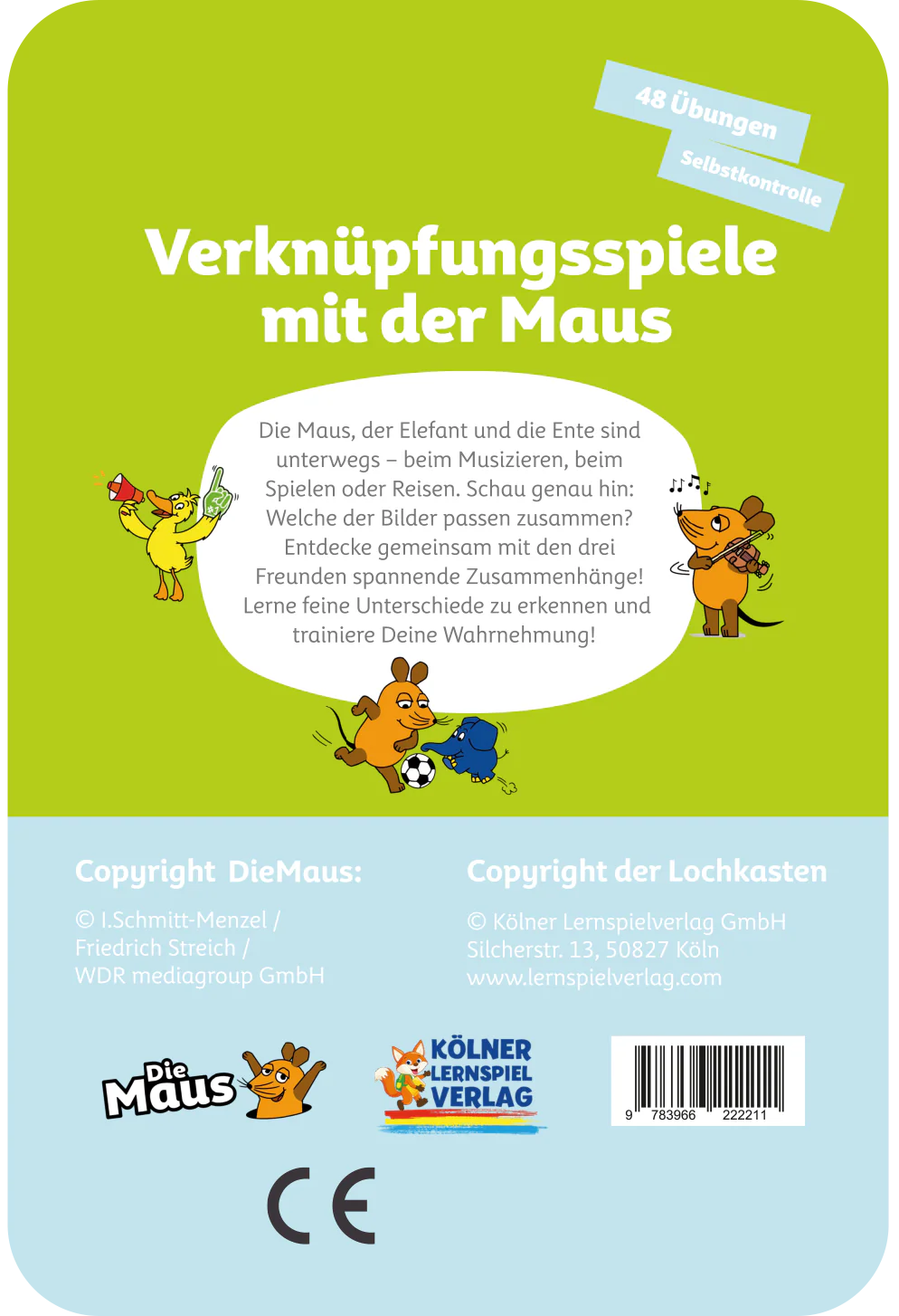 Verknüpfungsspiele mit der Maus – Kartensatz zum Lochkasten (5-6 Jahre)