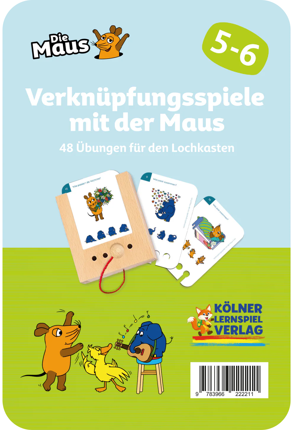 Verknüpfungsspiele mit der Maus – Kartensatz zum Lochkasten (5-6 Jahre)