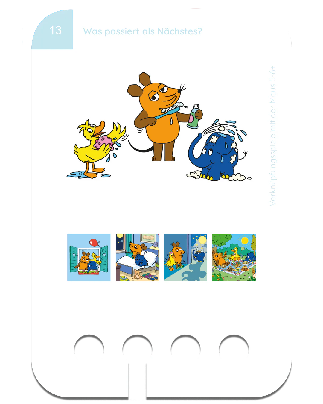Verknüpfungsspiele mit der Maus – Kartensatz zum Lochkasten (5-6 Jahre)