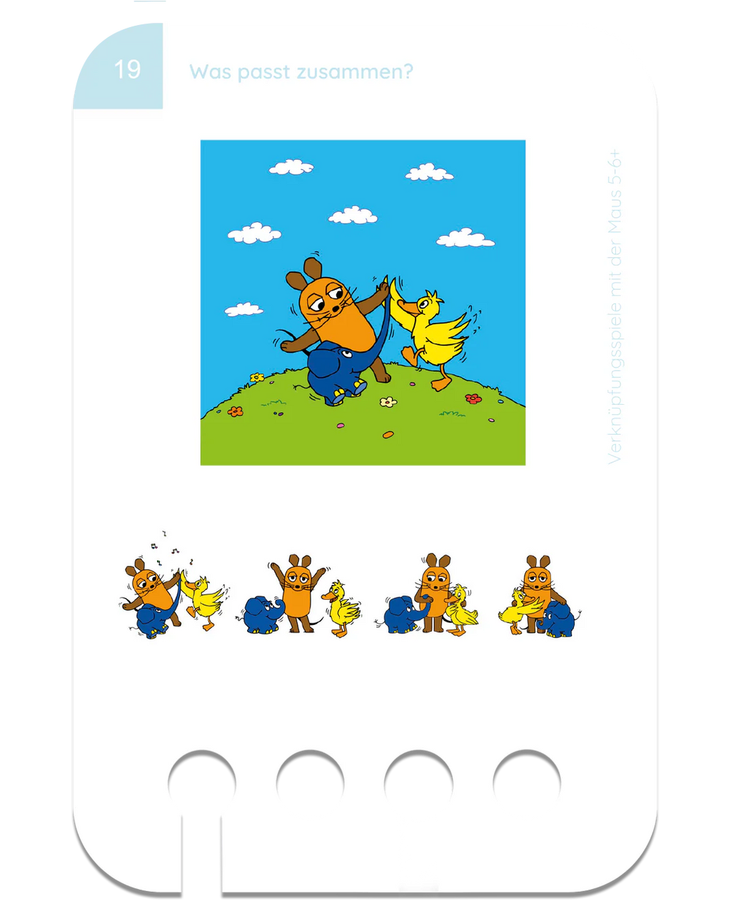 Verknüpfungsspiele mit der Maus – Kartensatz zum Lochkasten (5-6 Jahre)