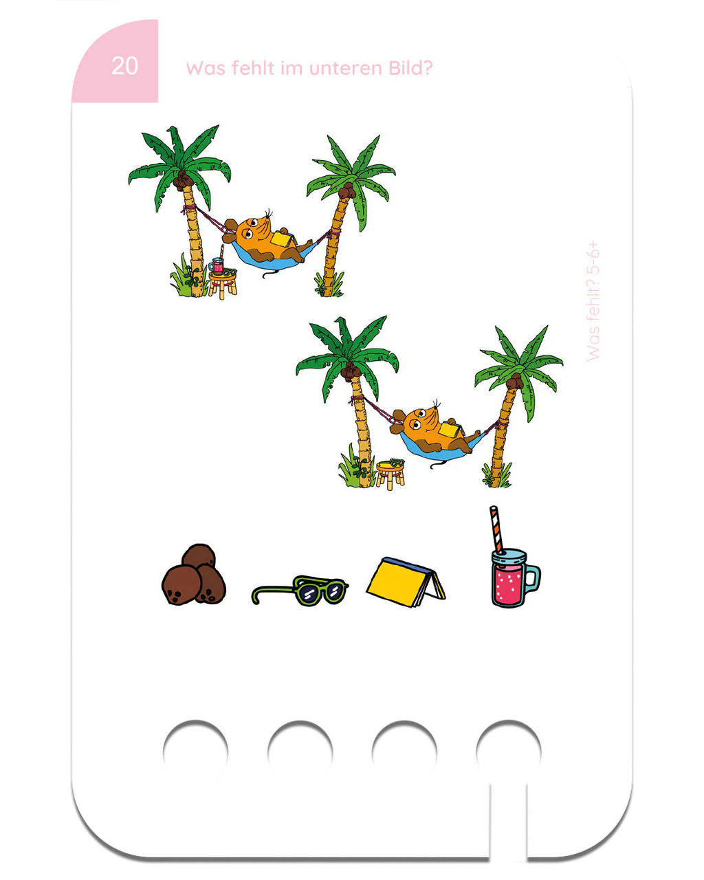 Was fehlt mit der Maus – Kartensatz zum Lochkasten (5-6 Jahre)
