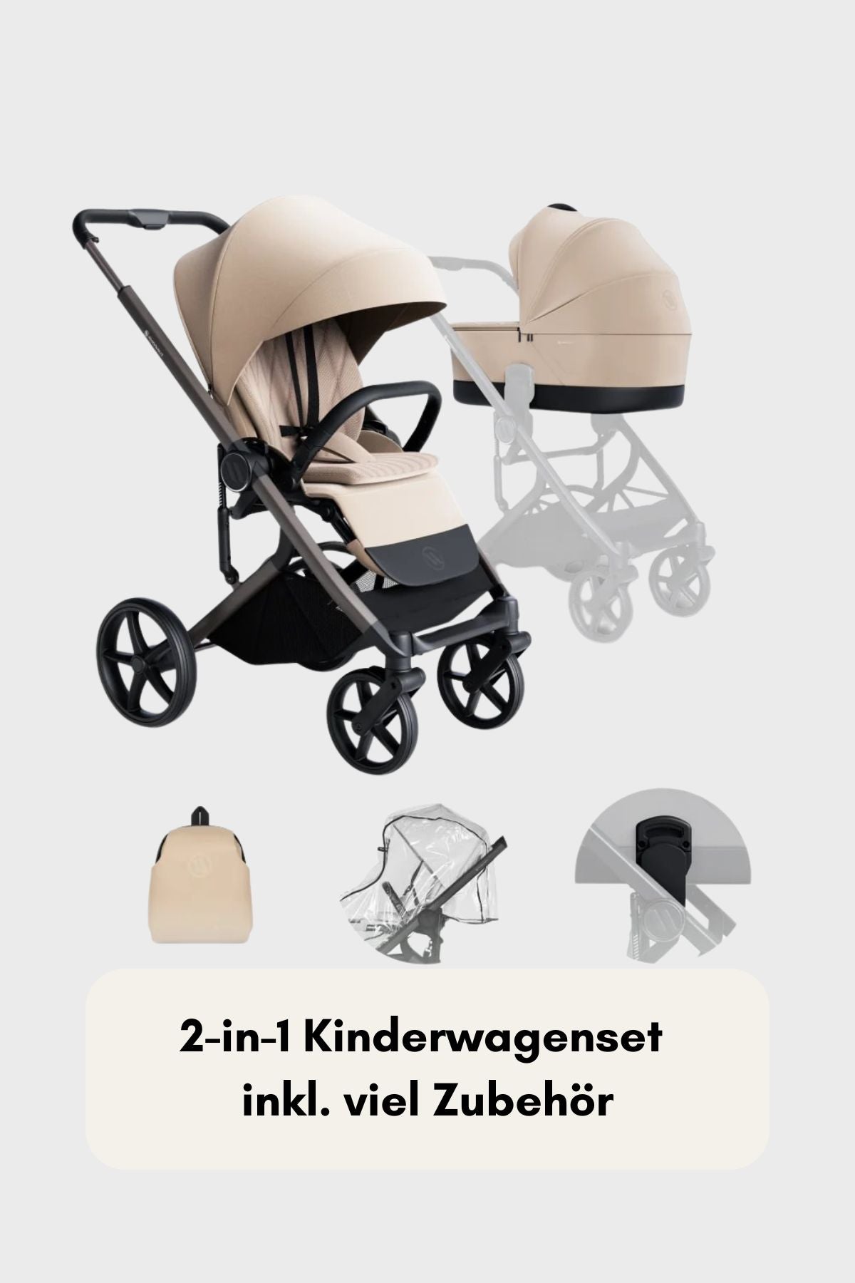 Avionaut Sirius 2 in 1 Kinderwagenset in Beige mit Zubehör bei maibee in Berlin und Brandenburg kaufen