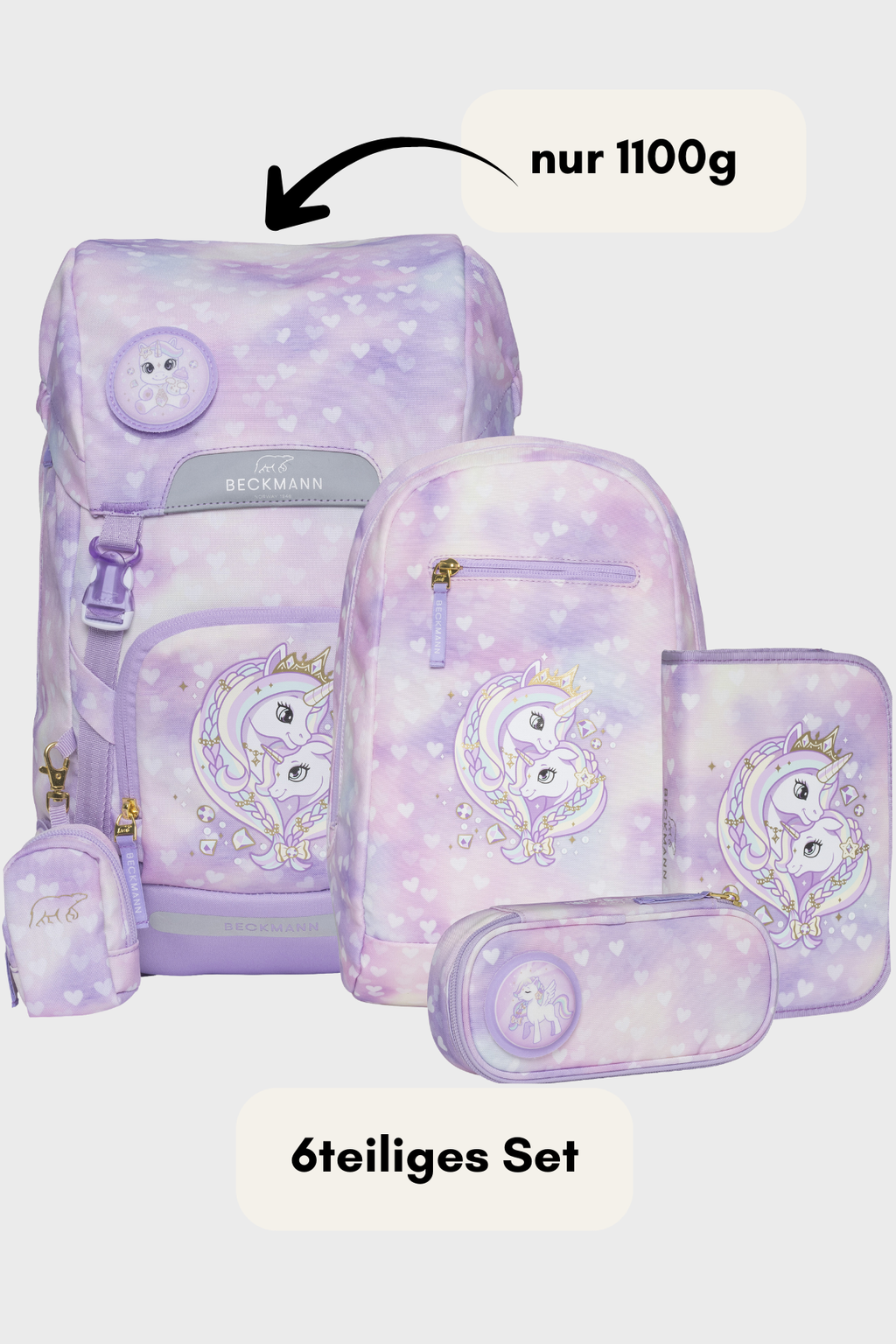 Beckmann Classic Maxi Unicorn Princess Purple