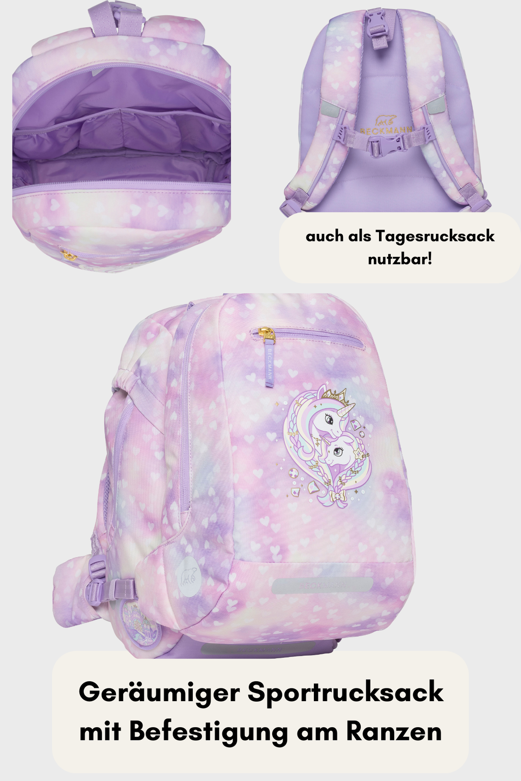 Beckmann Classic Maxi Unicorn Princess Purple