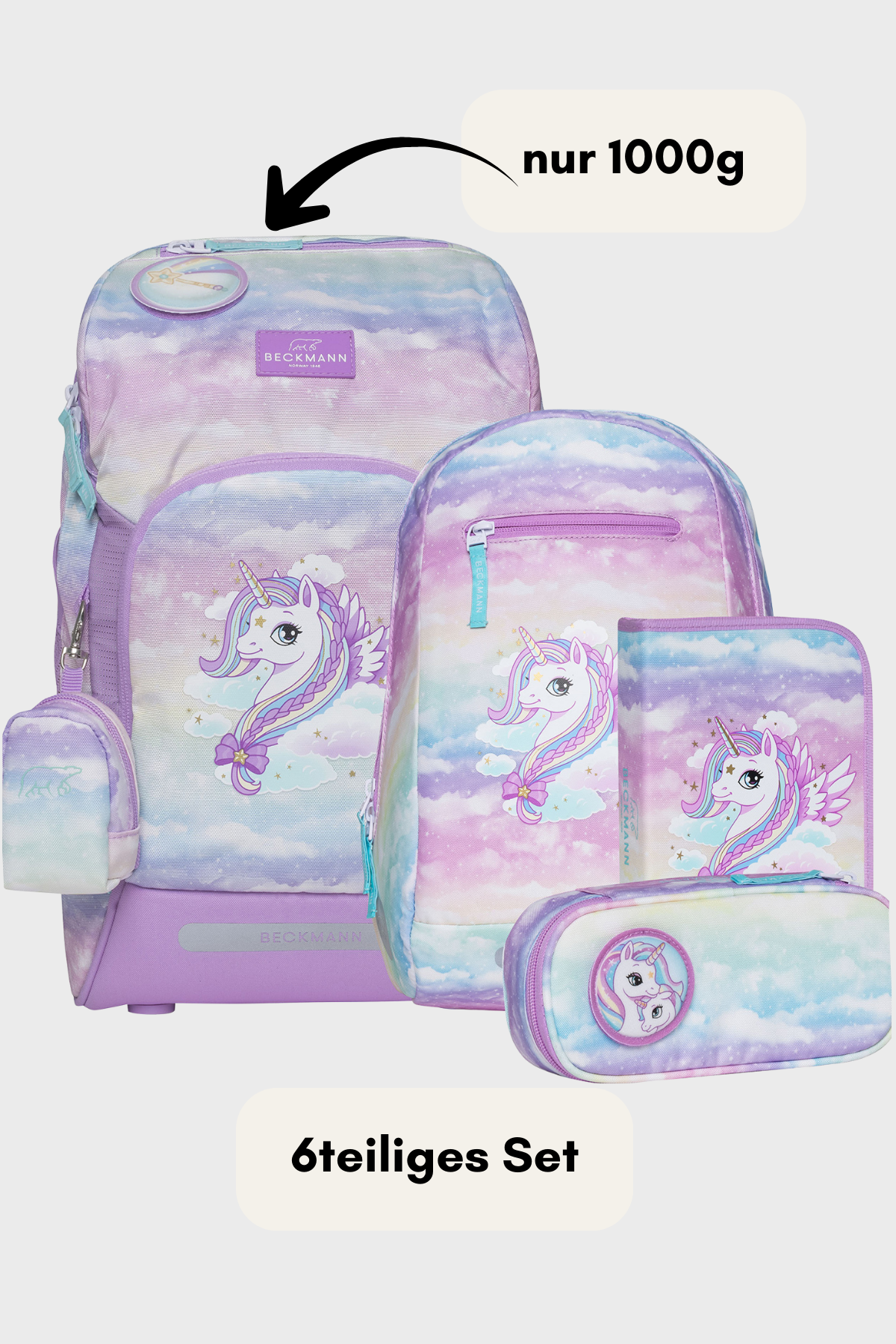 Beckmann Active Air Flx Unicorn Princess Purple