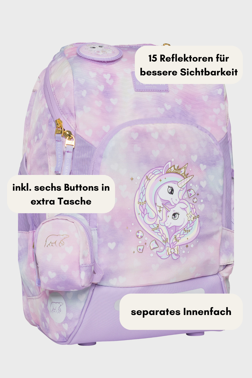 Beckmann Active Air Flx Unicorn Princess Purple