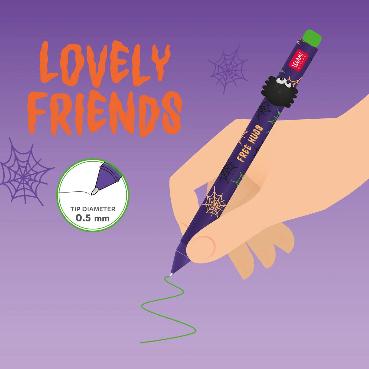 Legami Gelstift – Halloween Lovely Friends Spider