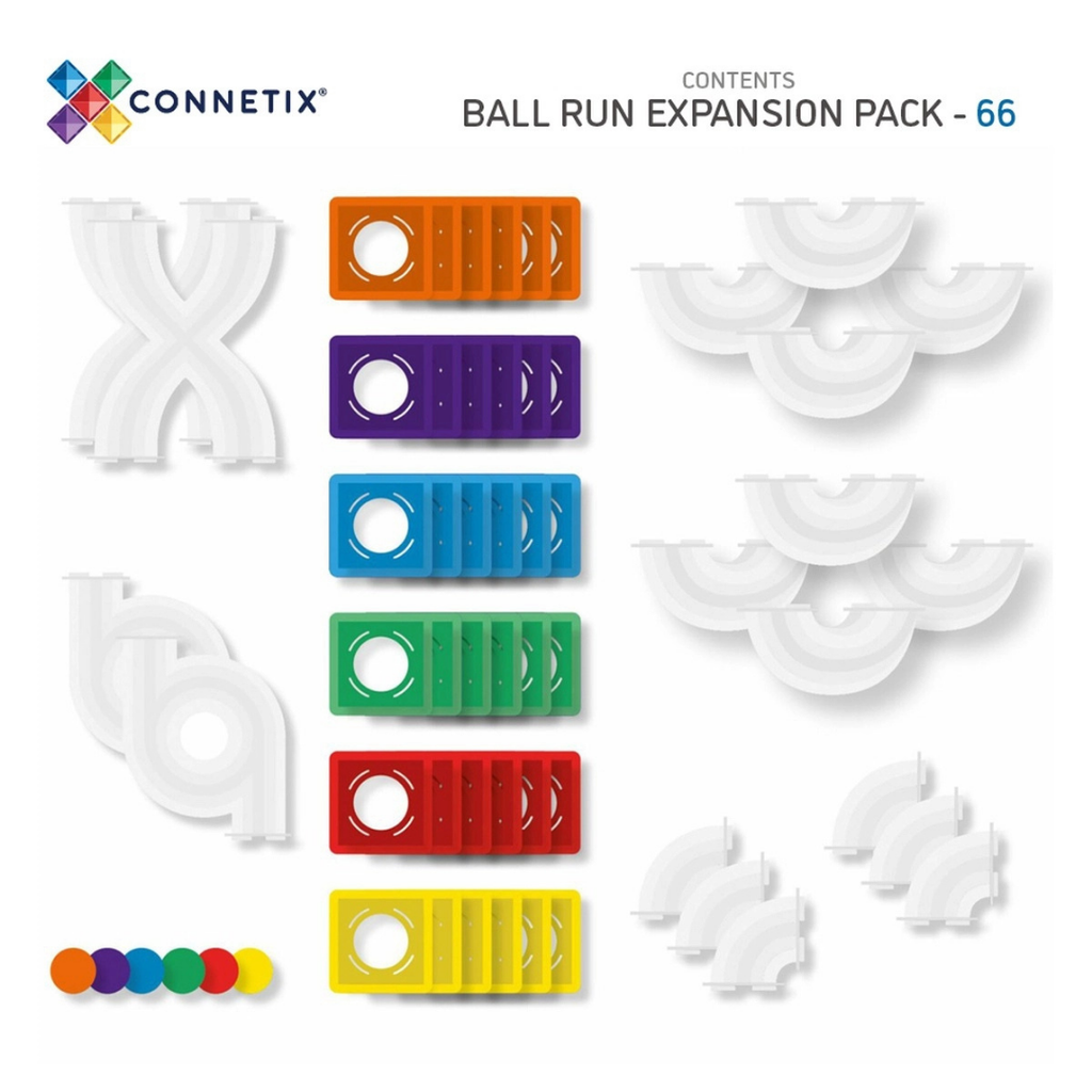 Connetix Rainbow Ball Run Expansion Pack - 66tlg.