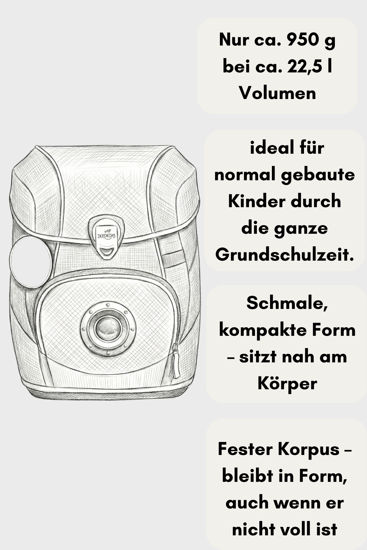 DerDieDas ErgoFlex Easy Set 6 teilig - Deep Ocean