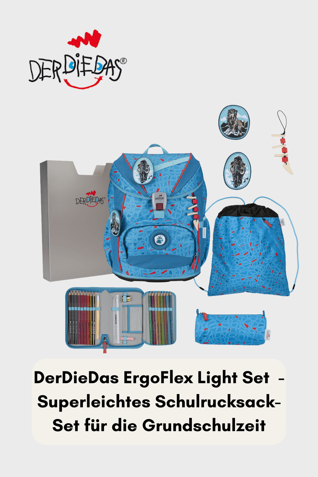 DerDieDas ErgoFlex Ligth Set 6 teilig - Superflash Blue Ice