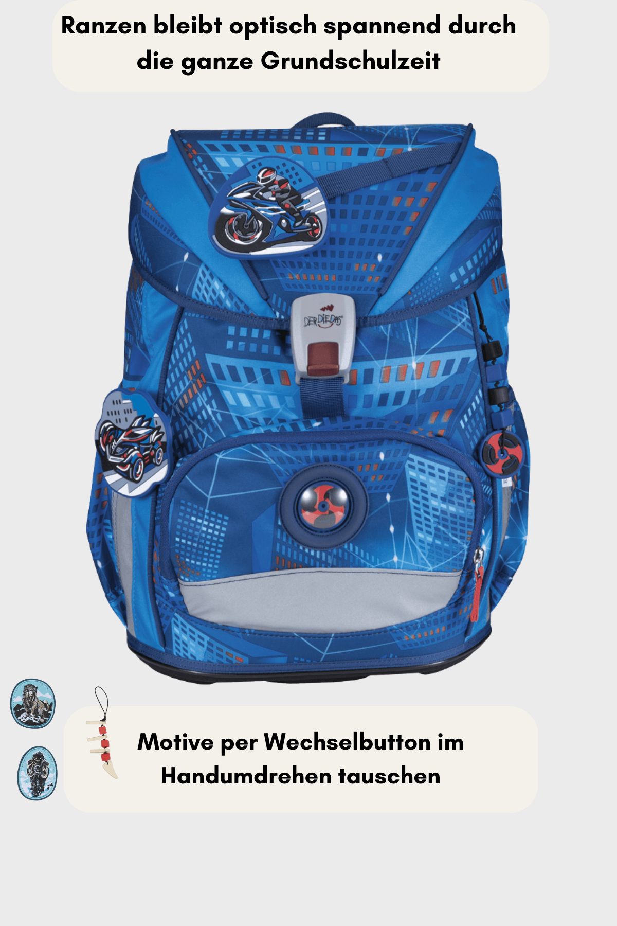 austauschbare Buttons in Handumdrehen gewechselt 